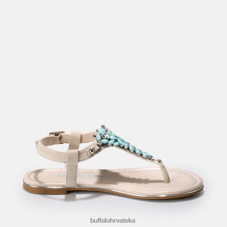 menta zelena Buffalo rosalie veganske sandale |sandale TDD6T814
